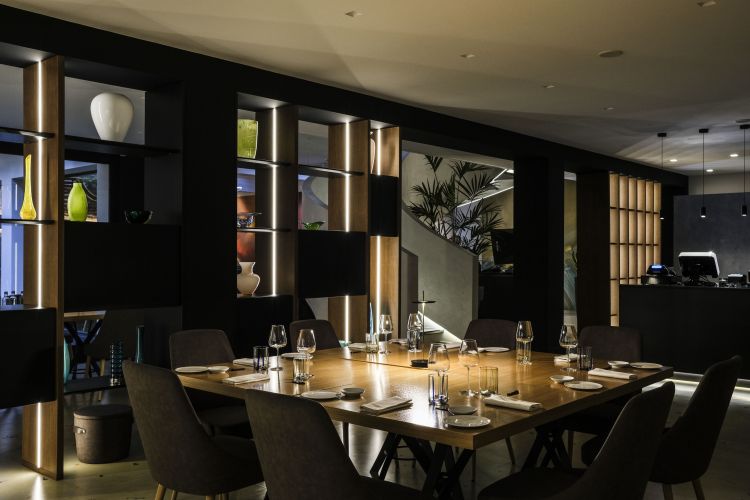 Lo chef table del ristorante Borgia