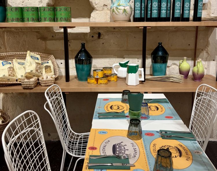 Particolare di Pi&ugrave; Sud - Pizza e Sentimento, in Rione Pianelle, Matera
