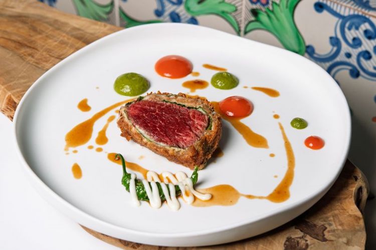 Filetto di manzo in crosta di pane con farina di segale del Matese