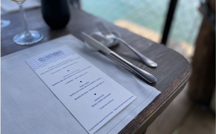 l menu è unico e cambia giorno dopo giorno in base ai prodotti del mare e della terra, sei piatti per un totale di 70 euro escluse bevande
