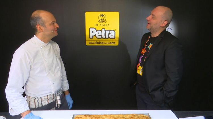 Farabegoli at Sigep with Carlo Passera from Identità Golose