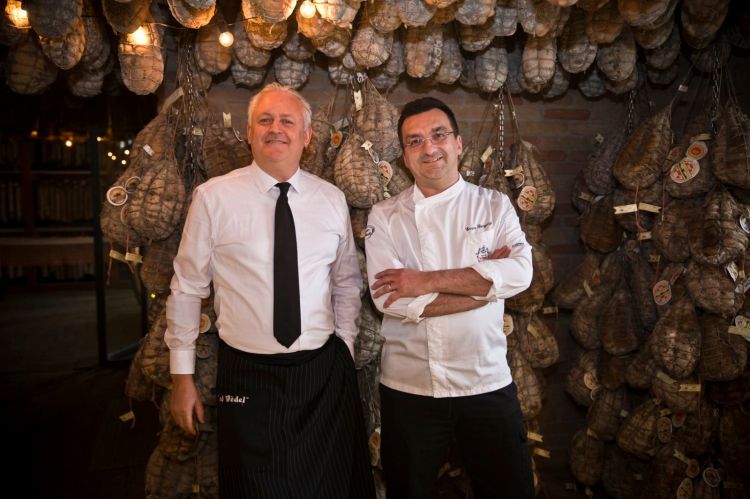 Enrico Bergonzi, a destra, con Marco Pizzigoni
