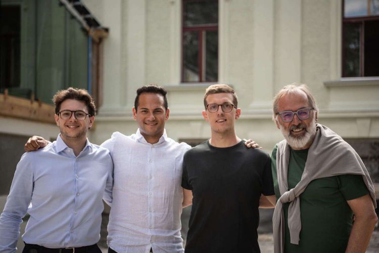Christof Plankensteiner (assistente di Niederkofler), Lukas Gerges, Mauro Siega e Norbert Niederkofler