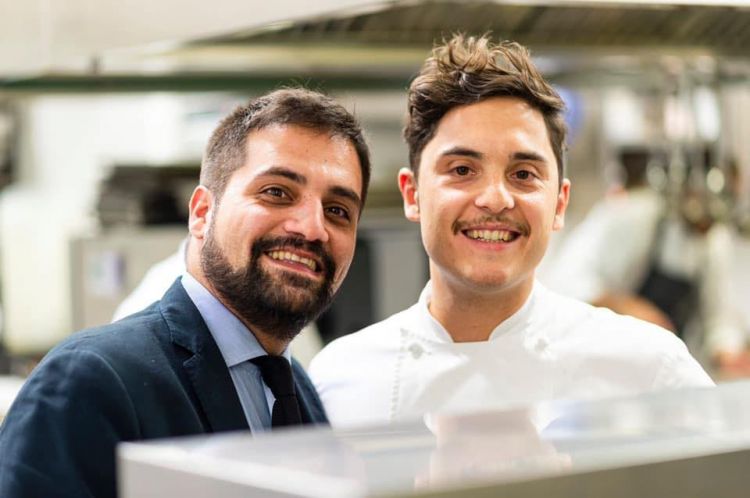 Cascone con lo chef di Acquolina, Daniele Lippi
