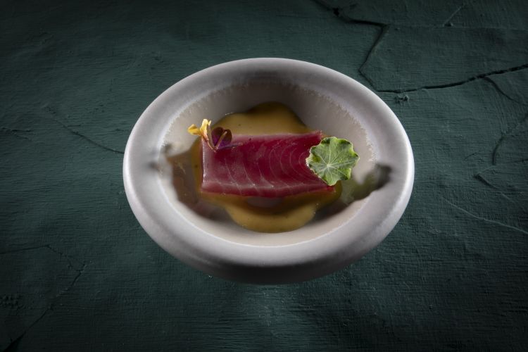 Tonno rosso come un ceviche alla ligure