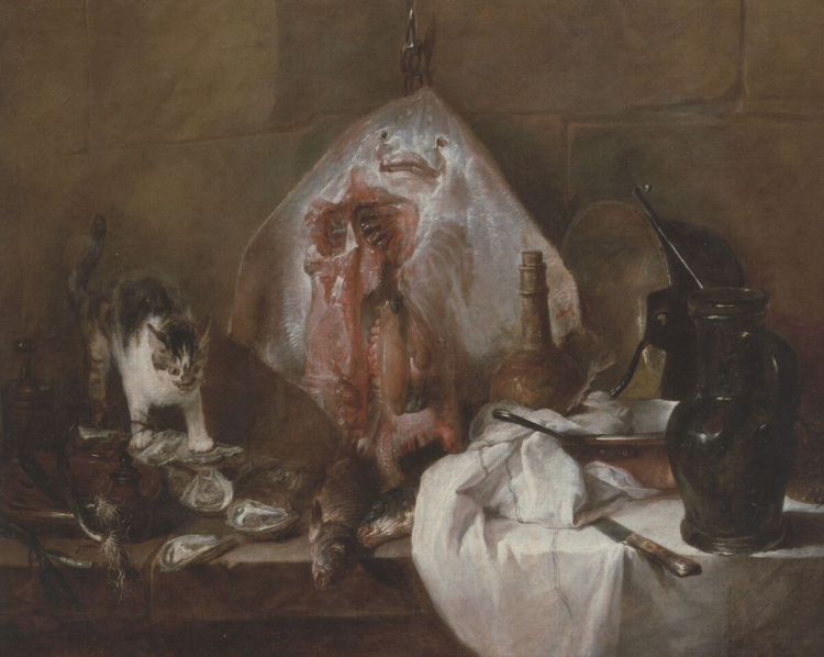 "La razza" o "Interno di cucina" (Jean-Baptiste-Siméon Chardin, 1728)
