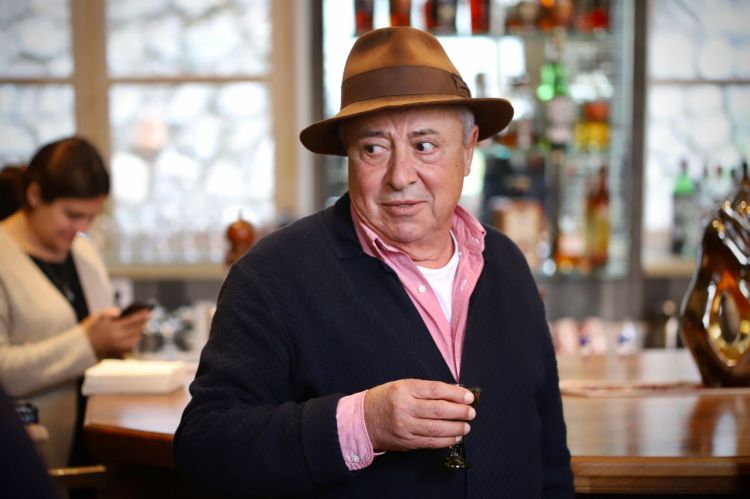 Jirair Avanian, patron at restaurant-inn Im Toon in Dilijan, opened recently. "When I left my country in the 1964 diaspora to get to the United States", he said, "nobody drank vodka in Armenia. Today everyone does". Specialties in his restaurant: lots of lovely entrées served before the classic trout from Lake Sevan