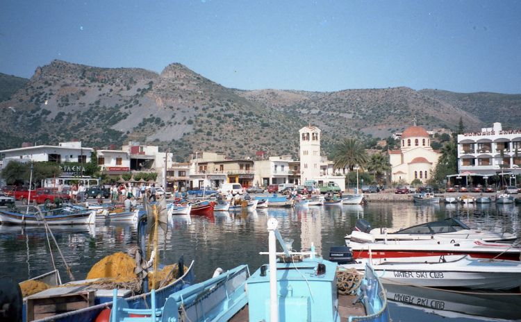 Wonderful Crete: the port of Elounda in a shot by 