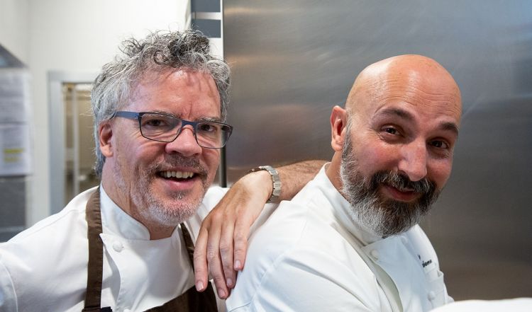 Peter Gordon, to the left, guest chef at Identit