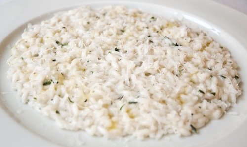 Risotto, Birra Moretti Baffo D’oro, erbe aromati