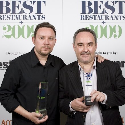 Albert e Ferran Adrià all'edizione 2009 dei S.Pellegrino 50 Best Restaurants a Londra
