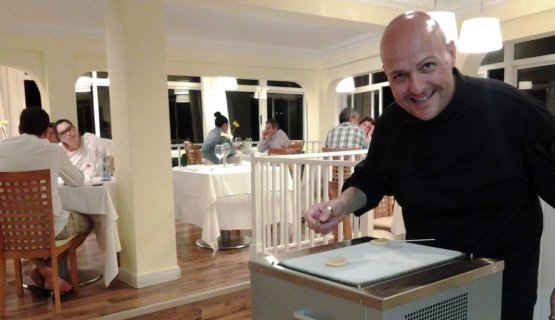 Lo chef Andrea Bernardi, 36 anni, cucina all'Anti 