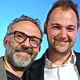 Massimo Bottura e Daniel Humm, rispettivamente il terzo e il quarto nella classifica 2014 dei 50 Best a Londra