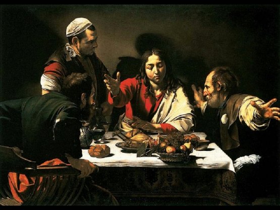 La Cena di Emmaus del Caravaggio (1601)