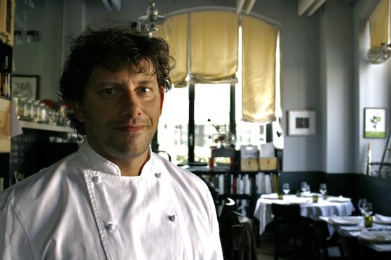 A portrait of Cesare Battisti, chef and restauran