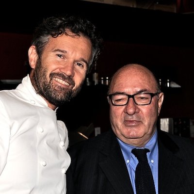 Lo scenografo, tre volte premio Oscar, Dante Ferretti con Carlo Cracco