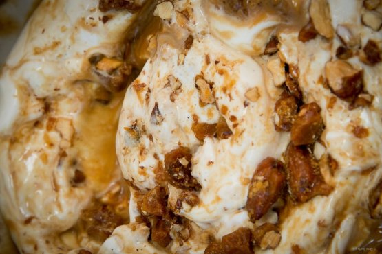 Il gusto Mandorla Affogato col quale i due gelatieri australiani hanno ottenuto il titolo di "World's Best Gelato 2014": si tratta di gelato alla vaniglia del Madagascar variegato con mandorle al caffè tostate e caramellate, caffè del Kenya e salsa di caramello salato