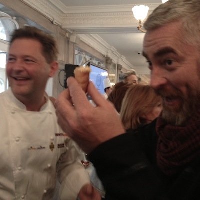 Alex Atala e il cannoncino tutta bontà di Chicco Cerea