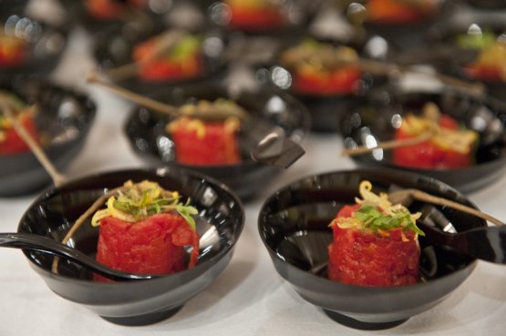 The Fake tomato with real tuna by chef Michele Rot
