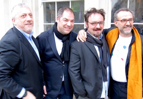 Davide Scabin, Raffaele Alajmo, Paolo Lopriore e M