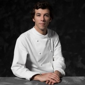 Matteo Chiaudrero, chef of Tenuta La Cascinetta in Buriasco (Turin). Photo by Francesca Moscheni