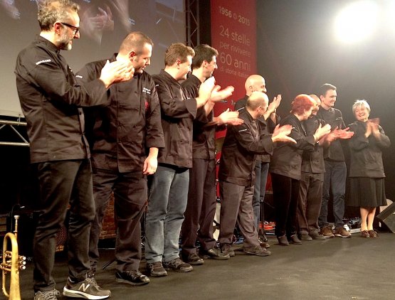 All the eight Italian chefs with three stars toget