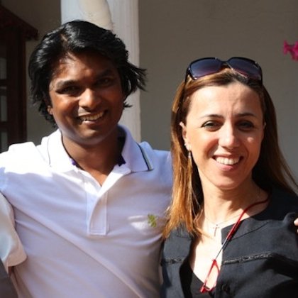 Vinod Sookar e Antonella Ricci nel ritratto di Porzioni Cremona