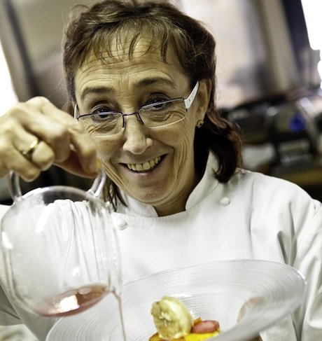 Marta Grassi, chef e titolare con il marito Mauro del Tantris, un rasserenante ristorante 