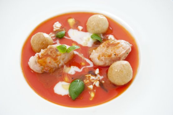Il Tuffo nel Pomodoro è uno dei piatti più affascinanti del menu di Accursio