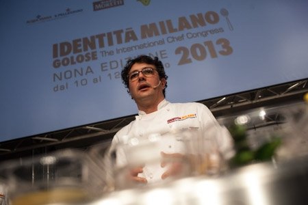 Fabio Barbaglini, premio Birra in Cucina all'ultima edizione di Identità Milano (foto Alessandro Castiglioni)