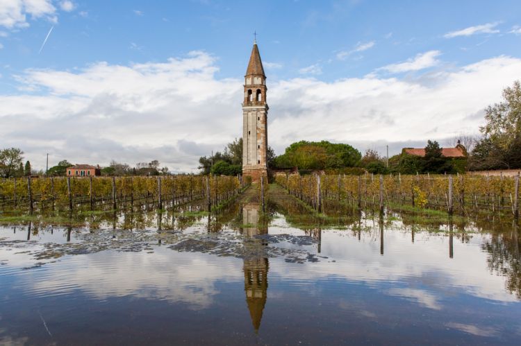 Mazzorbo col suo campanile
