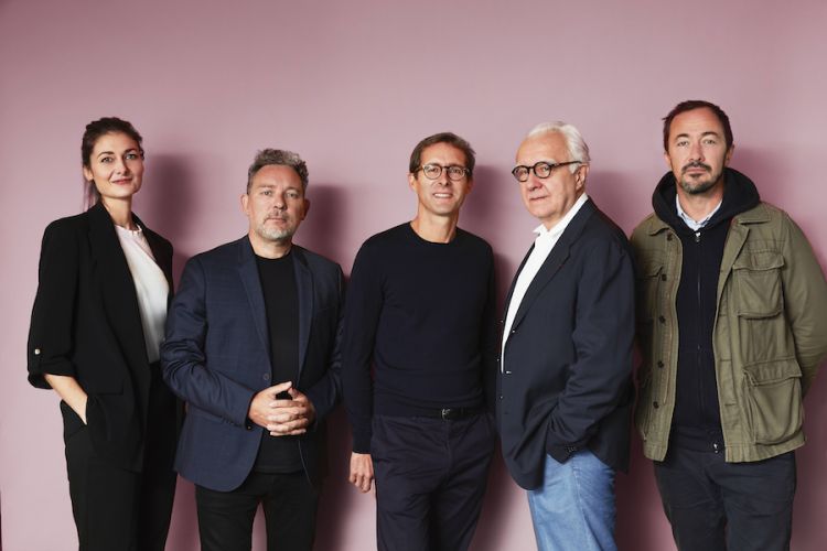 The five faces and five souls of ADMO in Paris. Left to right: Jessica Préalpato, Albert Adrà, Vincent Chaperon, Alain Ducasse and Romain Meder
