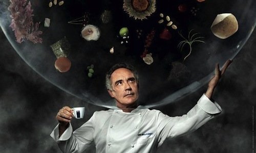 The portrait of Ferran Adrià inside Lavazza’s 2