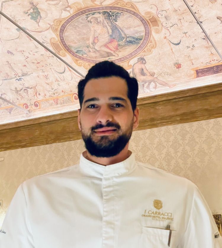 Agostino Schettino, da sei anni in cucina al Caracci, da meno di uno executive chef