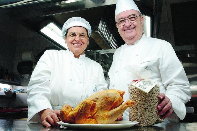 Nadia e Aimo Moroni, ristoratori toscani in Milano
