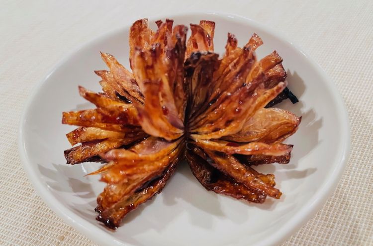 Lampascione fritto e mosto cotto di fichi