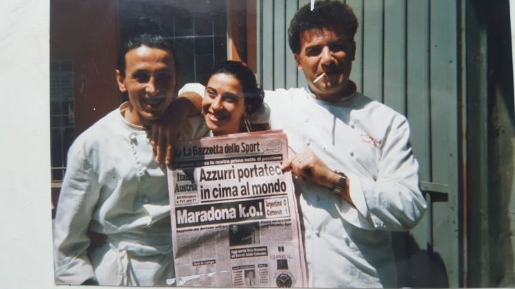 A Il Trigabolo durante le "Notti Magiche" di Italia '90