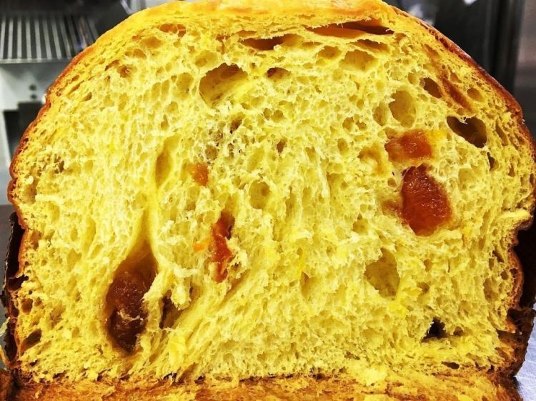 Il Panettone all'albicocca e allo zafferano
