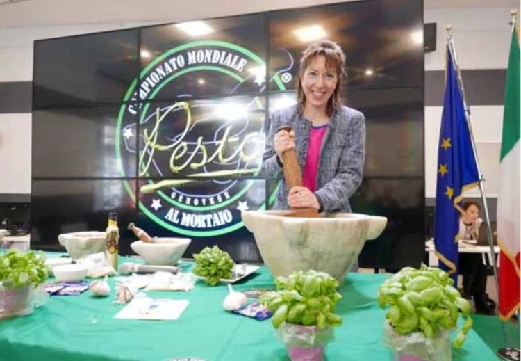 Alessandra Pierini at a Paris selection of the World pesto cup 
