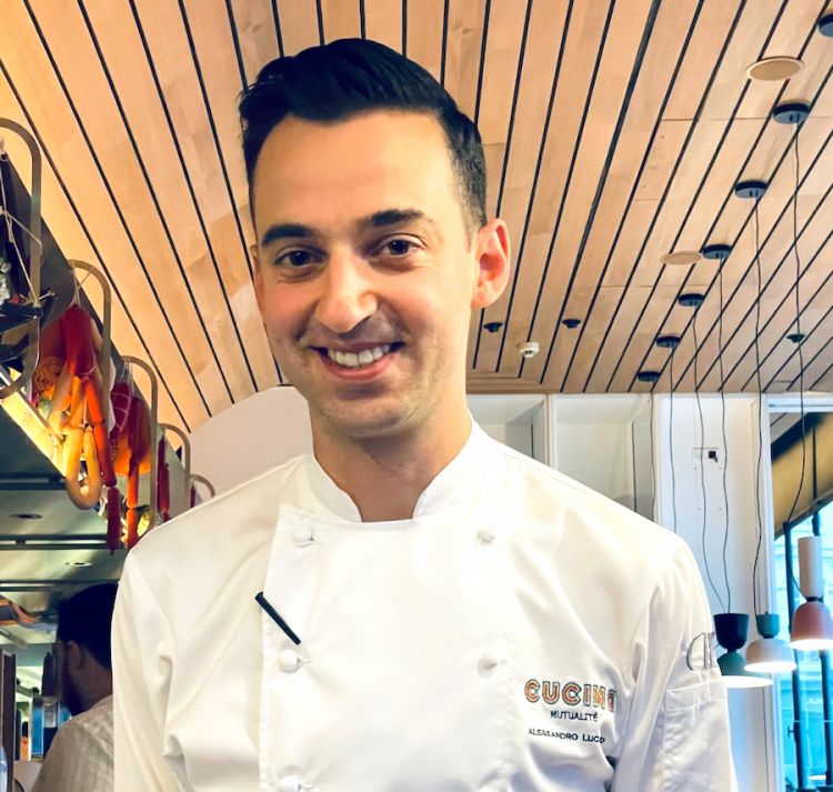 Alessandro Lucassino, born in 1991 in Follinica, Tuscany, chef at the Cucina Mutualité in Paris since 1 January 2023
