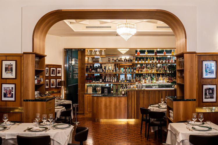 La sala da pranzo di Alfredo alla Scrofa
