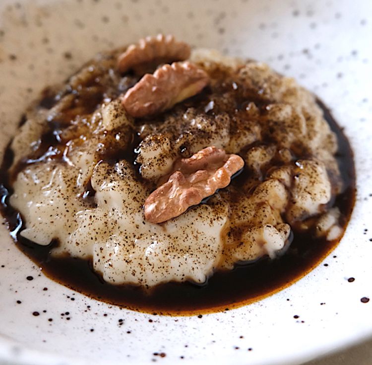 Risotto mascarpone e noci, ristorante Altatto a Milano
