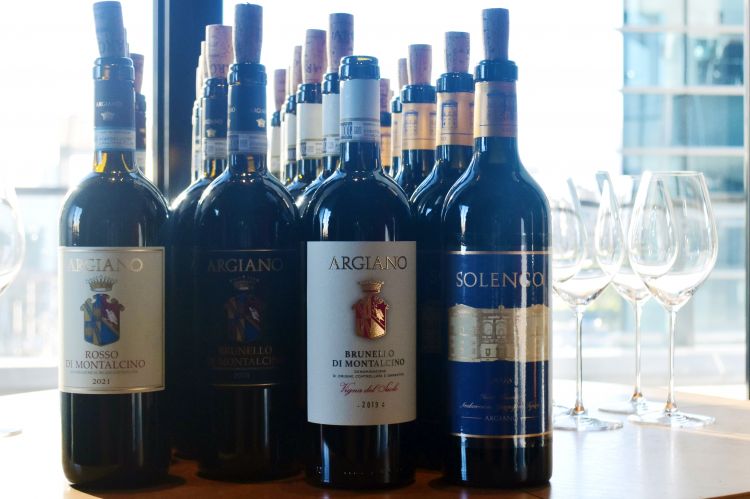 I vini in degustazione di Argiano
