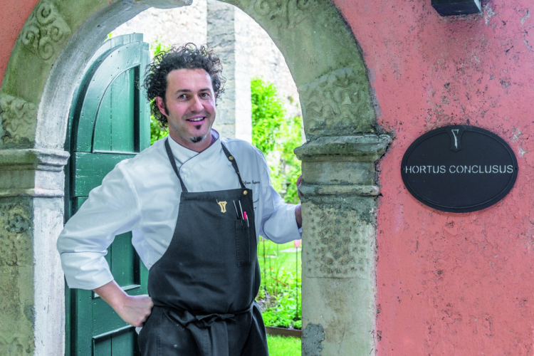 Stefano Baiocco, great chef at Villa Feltrinelli