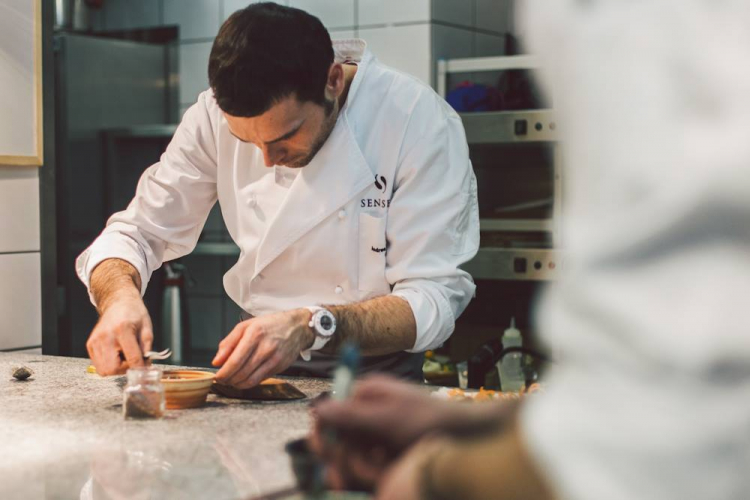 Chef Andrea Camastra, born in 1980 in Monopoli, Ap