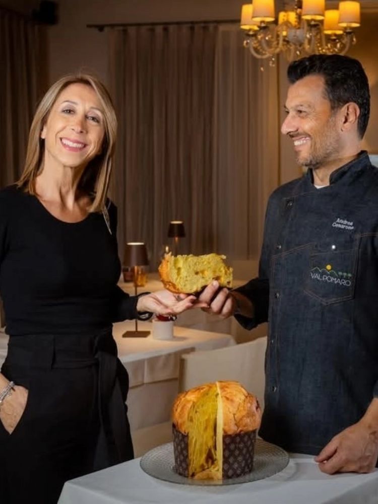 Ad Arqu&agrave; Petrarca al Ristorante Val Pomaro gestito da Lazzarina con il marito chef Andrea Cesarone in menu&nbsp;c'&egrave; anche uno dei panettoni pi&ugrave; premiati in Italia
