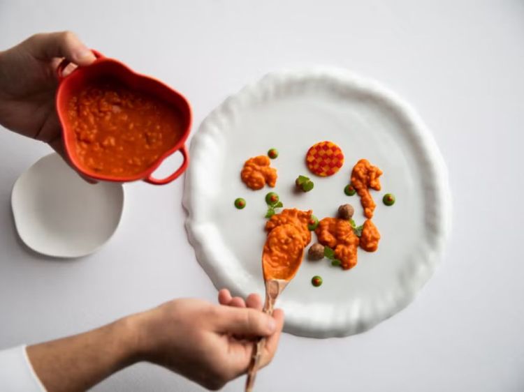 Il Risotto carnaroli con peperone abbrustolito, fi
