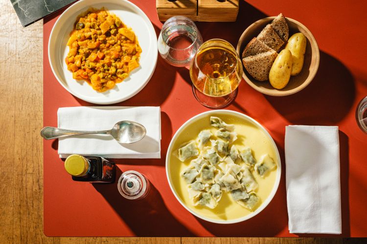 Alcuni piatti della cucina vegetale di Antonio Chi