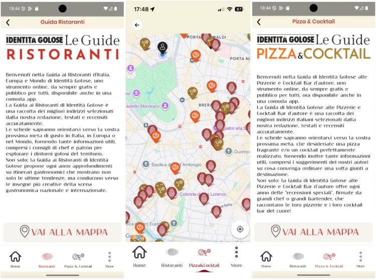 La nuova app Guide di Identit&agrave; Golose raccoglie i contenuti della Guida ai Ristoranti d&rsquo;Italia, Europa e Mondo e della Guida alle Pizzerie e Cocktail Bar d&rsquo;autore. Prossimamente anche quelli della guida Bollicine del Mondo
