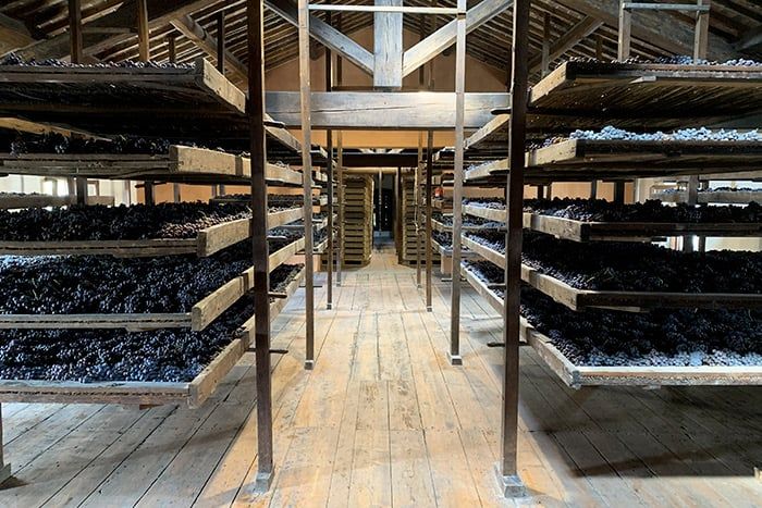 La tecnica dell'appassimento